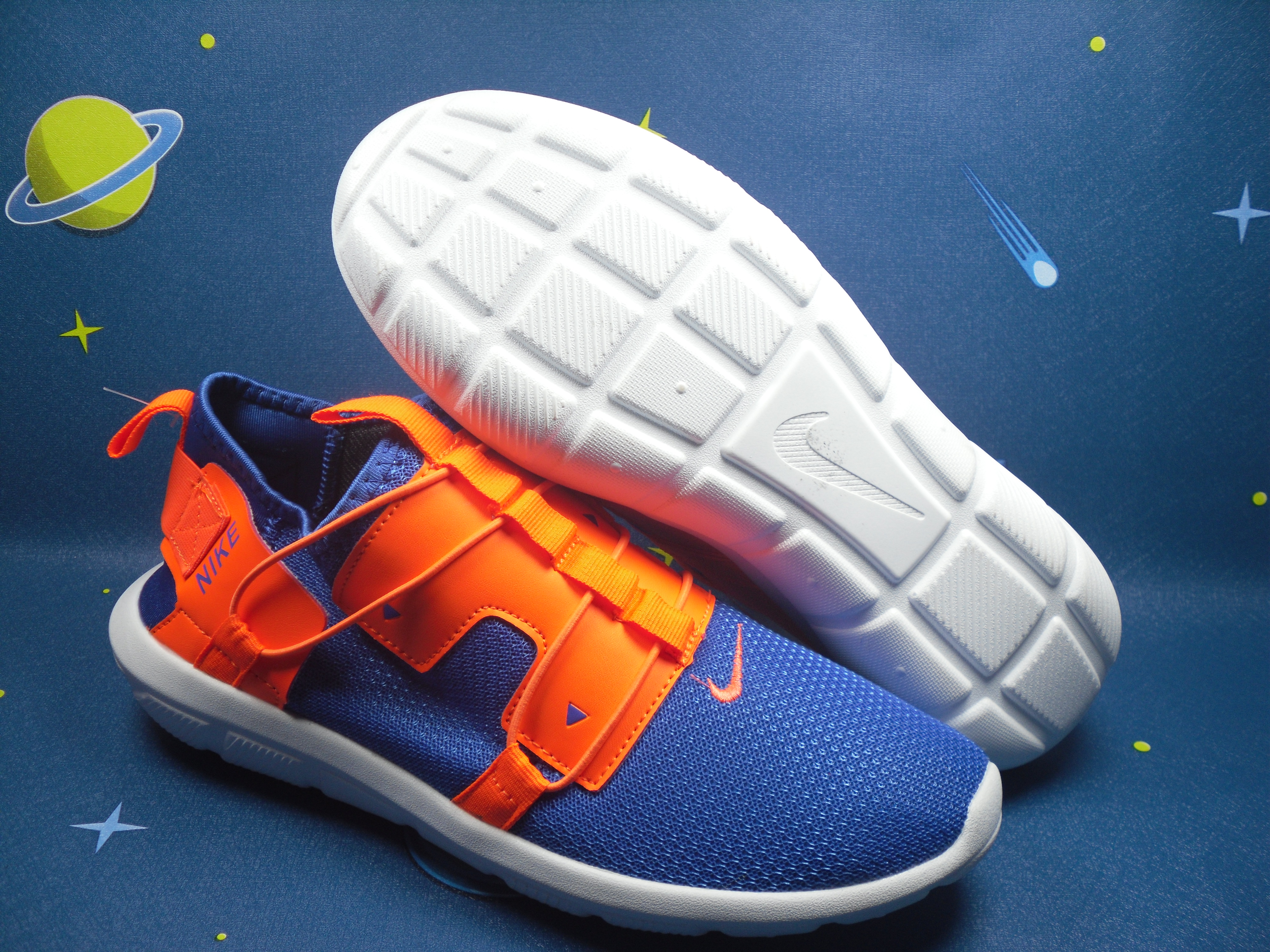 Nike Vortake Blue Orange Shoes - Click Image to Close